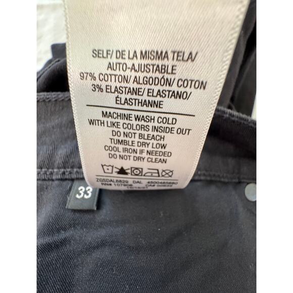 HUDSON JEANS Men's Black Ace Skinny Jeans Size 33x32 - Picture 7 of 8